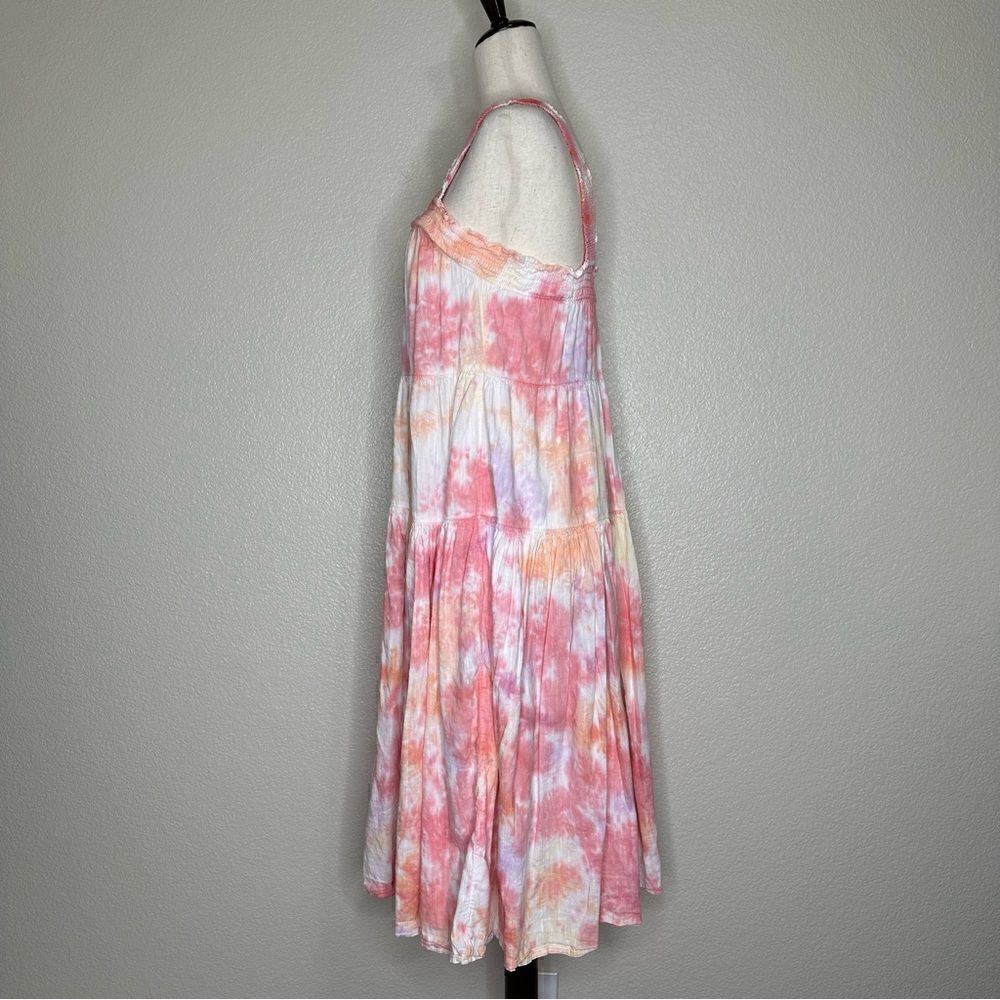 NWOT Old Navy Boho Tie Dye Tiered Summer Midi Dress, Sz Medium - Picture 7 of 11